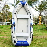 Solaire Marine 3 Personne 2.3 M Bateau De Pêche PVC Bateaux À Rames Air Mat Fond Gonflable Ponton Kayak Dériveurs avec Support De Montage