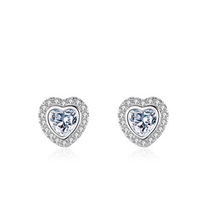 GRA Certified Moissanite Stud <b>Earrings</b> | 925 Sterling Silver <b>Gold</b> Plated Screw <b>Back</b> Brilliant Cut <b>Earrings</b> Iced Hip Hop Jewelry - Product Image 1