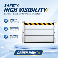 Barrera Contra Inundaciones para Puerta de Casa, de Aluminio Resistente para Exteriores, Fácil de Instalar, Ligera y Portátil, con Certificación CE