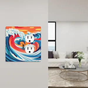 Image personnalisée 2-Gang 1 Duplex Wall Accent Switch Cover - Product Image 4