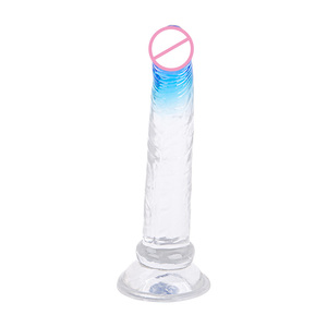 Hot Selling 7,5 Zoll Thin Jelly <span class=keywords><strong>Dildo</strong></span> Sexspielzeug für Frauen Künstliche Dick Penis Zauberstab Saugnapf Adult <span class=keywords><strong>Mini</strong></span> <span class=keywords><strong>Dildo</strong></span> Sexual Tools - Product Image 2