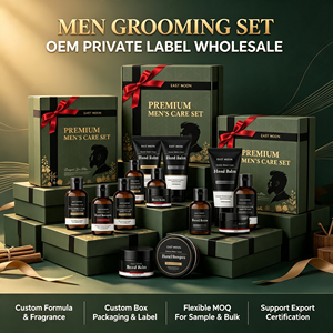 Set Premium per la Cura Maschile OEM, Kit Regalo per Barba e Corpo, Fragranza Legnosa, Nutre la Barba, Idrata la Pelle, Regalo Festivo per Uomini - Product Image 6