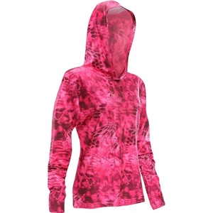 UPF50+ Quick Dry Clothes Polyester Customized Outdoor <b>Sunscreen</b> UV Fishing Clothing Long Sleeve Womens Fishing Tshirts - Product Image 2