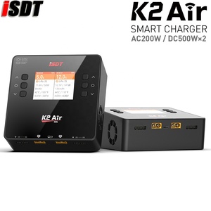 <span class=keywords><strong>Isdt</strong></span> <span class=keywords><strong>K2</strong></span> <span class=keywords><strong>Air</strong></span> AC 200W DC 20A 500Wx2ช่องทางสมดุล Lipo ที่ชาร์จ discharger สำหรับ Lipo NiMH PB แบตเตอรี่ของเล่น RC - Product Image 2