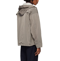 Veste tactique oversize en polyester entièrement blanche pour homme Nortfacee, imperméable, réversible, brodée, pour l'hiver et les activités de plein air
