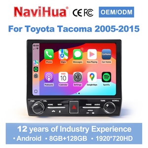 วิทยุติดรถยนต์ระบบแอนดรอยด์ ดีไซน์ใหม่จาก Navihua พร้อมระบบนำทาง GPS มัลติมีเดีย Carplay เครื่องเล่น DVD สเตอริโออัตโนมัติ พร้อม DSP สำหรับรถยนต์โตโยต้า ทาโคมา ปี 2005-2015 - Product Image 1