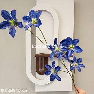 Clemátis Artificial de Seda Azul Real Secret Garden para Decoración de Bodas, Hogar y Exteriores - Product Image 4