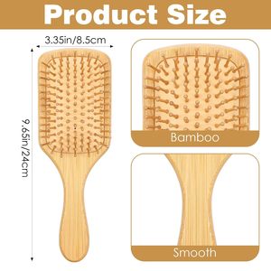 Brosse de massage à manche en bois, brosse de nettoyage pour salon, brosse à coussin d'air, brosse à cheveux Lazer courante - Product Image 5