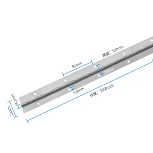 China New Product Piano Iron Continuous Hinge Cabinet door hinge Continuous long cabinet furniture piano hinge