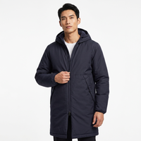 Blouson Bomber Homme à Capuche Coupe Droite avec Fermeture Éclair, Coupe-Vent Respirant en Laine Fine et Polyester, Style Décontracté Vintage pour l'Automne