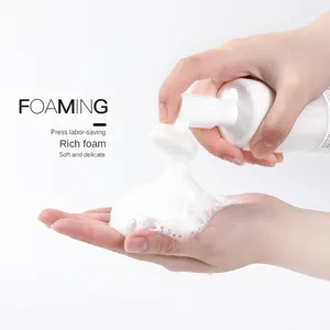 Cosmetic Facial white Foam Cleanser 100/150/200ml Pump Bottle Refillable Soap Bottle Dispenser Empty Pet Foam Pump Soap Bottle