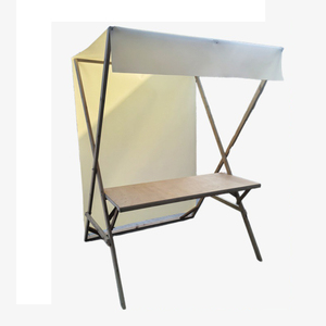 Estantes de exhibición de cabina plegable al aire libre Carros de venta móviles Estantes de centro comercial Cobertizos movibles-Estante plegable y de almacenamiento - Product Image 2