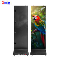 Écran publicitaire LED Full HD 1080P haute luminosité, étanche IP65, solution d'affichage portable pour vitrine