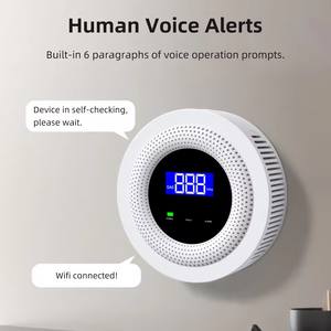 Wifi Gás <span class=keywords><strong>Natural</strong></span> Sensor Combustível Household Smart LPG Gás Alarm <span class=keywords><strong>Detector</strong></span> Vazamento Sensor Wifi Temperatura Detectores - Product Image 4