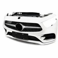 Conjunto de Parachoques Delantero Original Usado para Mercedes-Benz CLS C257 2019-2023, Completo con Radiador, Parte Frontal OEM