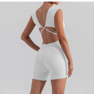 Body Deportivo Personalizado con Logotipo para Mujer, Diseño Cruzado sin Espalda - Product Image 1