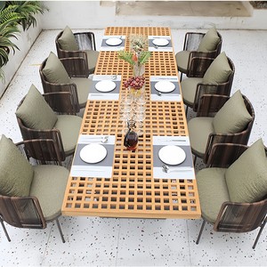 Table et chaises d'extérieur pour maison d'hôtes, jardin, villa, terrasse, mobilier d'hôtel, département des ventes, quartier commercial, balcon extérieur - Product Image 2