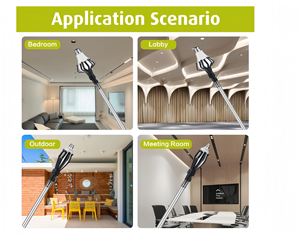 Giá tốt nhất trần cao 3ft đến 12ft Kính thiên văn cực với 2 giỏ và cốc hút ánh sáng bóng đèn Changer cực - Product Image 6