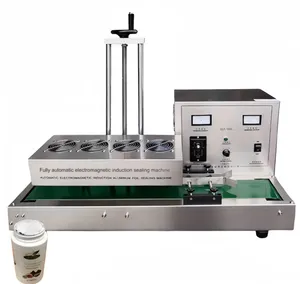 Semi Auto Aluminum Automatic Electromagnetic Induction Cup Lid Foil Sealing Machine Box With Best Quality Plastic Bottle Cap Box