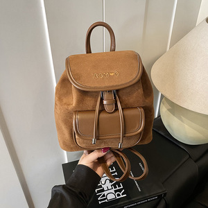 Nouveau sac à dos rétro en daim pour écolière, grande capacité - Product Image 6