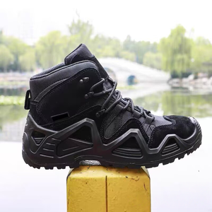 Bottes de montagne mi-hautes antidérapantes pour l'extérieur, résistantes à l'usure, respirantes, bottes tactiques, chaussures de randonnée pour hommes, chaussures de trekking - Product Image 1