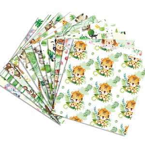WW134 hewan hutan pola singa harimau kertas Scrapbook DIY latar belakang kertas kerajinan untuk pesta pembuatan kartu foto Album dekorasi - Product Image 3