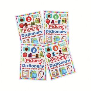 Juego de Libros de Dibujos para Niños, con Pegatinas, Graffiti, Impresiones para Colorear, Historias Educativas, Lectura en Inglés, para la Escuela, Regalo Artístico - Product Image 1