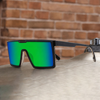 Gafas de Sol Deportivas LMA Fashion con Diseño Rectangular Extra Grande, Protección UV400, Logotipo Personalizado, para Hombre y Mujer