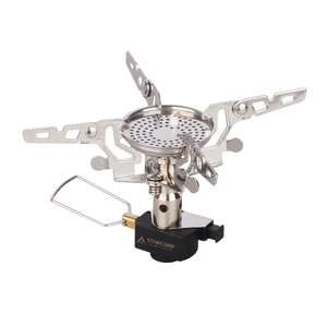 STARCAMP 3300W Réchaud à gaz portable en acier inoxydable pliable Caractéristique de sac à dos pour les pique-niques de voyage fonctionnant au <span class=keywords><strong>propane</strong></span> <span class=keywords><strong>ou</strong></span> au <span class=keywords><strong>butane</strong></span> - Product Image 6