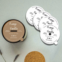 Sous-verres en papier recyclé avec impression dorée en relief personnalisée en gros, sous-verres à café, emballage en papier, couvre-poussière pour bougie