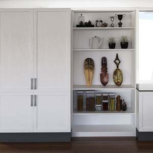 Shaker Style Modular Solid Wood American <b>Units</b> Set Furniture Edna White Color <b>Kitchen</b> Design Pvc <b>Kitchen</b> Cabinets - Product Image 2
