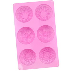 Silicone <b>Mold</b> Cakes <b>Jelly</b> Puddings Handmade Soaps Flower Shapes Heat-Resistant Non-Toxic Easy Demoulding Easy Clean Microwave - Product Image 6