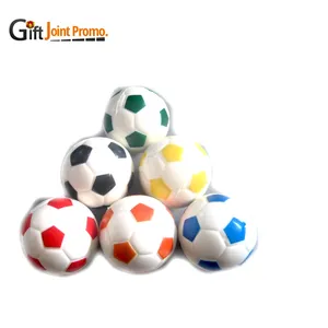 Großhandel Custom Anti Stress Reliever Schaum Fußball PU LOGO Fußball Stress bälle Spielzeug