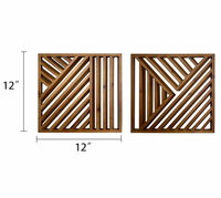 Décoration murale encadrée en bois géométrique, 3 pièces, style bohème moderne, écologique, pour chambre et salon – Meilleures ventes