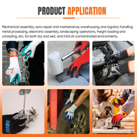 Choix économique : Gants de protection SNELL pratiques en nitrile enduit, coque en polyester, gants souples pour la manutention des marchandises