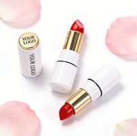 Rouge à lèvres mat vegan longue tenue et waterproof, en gros pour OEM, faible MOQ, avec logo personnalisé et marque privée