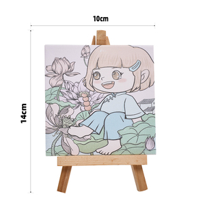 Mini kit de <span class=keywords><strong>peinture</strong></span> à l'aquarelle DIY adapté aux débutants et aux enfants, motifs de dessins animés, un excellent cadeau et décoration d'intérieur - Product Image 5