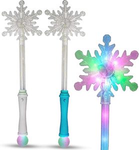 ของเล่นไม้กายสิทธิ์ LED ฉายภาพเกล็ดหิมะ แสงนีออนหลากสี สำหรับงานรับปริญญา วันขอบคุณพระเจ้า คริสต์มาส งานแต่งงาน และงานอีเว้นท์ต่างๆ - Product Image 6