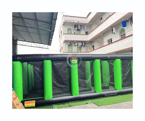 Custom Obstacle <strong>Course</strong> Halloween Haunted Maze Giant Game Jumping Castle <strong>Animation</strong> Theme Green Inflatable Maze Game - Product Image 4