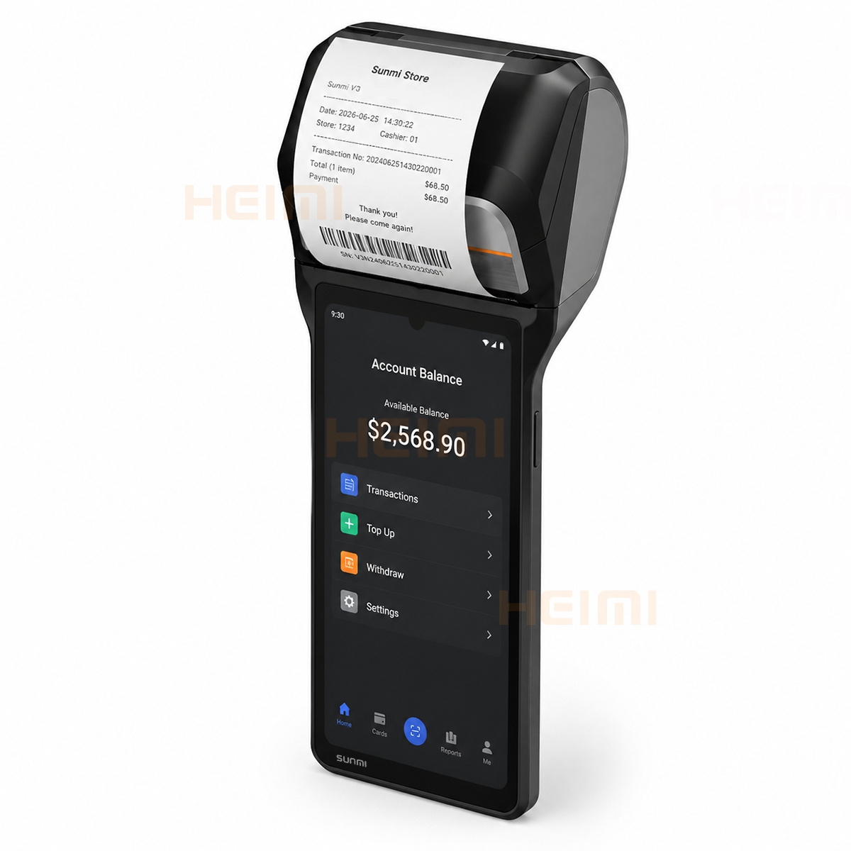 Sunmi V2s V3 Plus Mobile Ordering POS Terminal Wireless <strong>Android</strong> Handheld POS Machine with Built in Printer for Shopping <strong>Guide</strong>