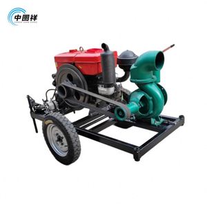 Pompe à eau centrifuge mobile haute pression en acier inoxydable et fer, auto-amorçante, à moteur diesel, pour irrigation agricole - Product Image 2