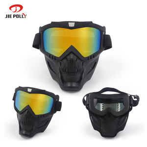 Yüksek kalite dayanıklı OEM motosiklet kayak gözlüğü Off-Road MX kir bisiklet kar toz geçirmez sürme gözlük yüz maskesi için maske - Product Image 6