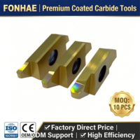 Plaquettes de rainurage à rayon complet en carbure série LT225.P080, plusieurs tailles, largeur de rainurage de 0,80 à 2,50 mm pour l'usinage des métaux sur tour CNC
