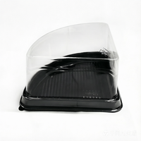 Boîte à gâteau en plastique PET transparent pour l'emballage alimentaire, avec options personnalisables pour gâteaux et pains