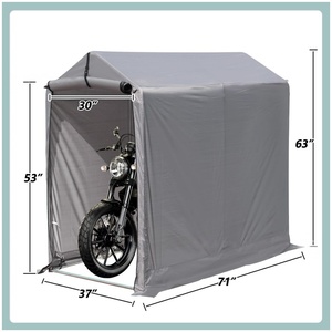 Abri de rangement extérieur pour vélos, <span class=keywords><strong>tente</strong></span> de jardin imperméable de style Ridge pour moto, outils de jardin, jouets, tondeuse à gazon - Product Image 2
