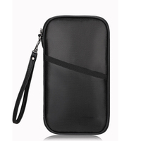 Porte-passeport personnalisé résistant à l'eau et au feu avec fente pour cartes et fermeture éclair pour le rangement des documents, fourni par l'usine