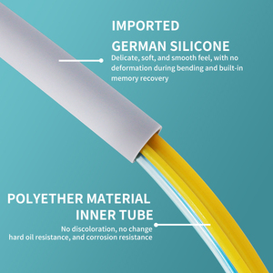 Jingnuo CE-gecertificeerde siliconen slang/buis 4-gaats connector tandheelkundige hogesnelheidsturbine handstuk 360 rotatie Klasse II 1 Tandheelkunde - Product Image 5
