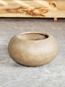 <span class=keywords><strong>Maceta</strong></span>/Jarrón de Magnesio Estilo Wabi-Sabi, Plano y Esférico, para Plantas Verdes <span class=keywords><strong>Nandina</strong></span>, Estilo Chino, para Sala de Estar, Salón de Té, Club - Product Image 6