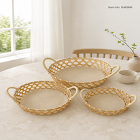 Panier en rotin tressé à la main de qualité supérieure, organisateur de rangement naturel pour la décoration de la maison, la buanderie, la salle de bain et la chambre à coucher