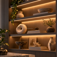 Bande LED néon flexible découpable à CRI élevé 90, tube en silicone 24V, lumière sans points pour armoire, vitrine FREE0408-23